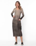 Vestido Decote V em Malha Estampado - Pingos Roma - Imagem 3