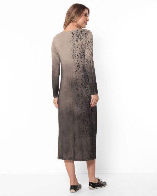 Vestido Decote V em Malha Estampado - Pingos Roma - Imagem 4