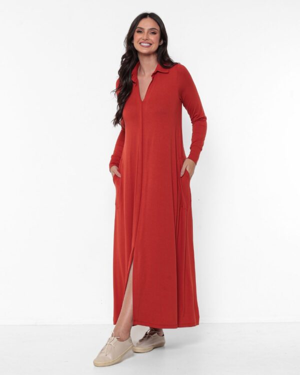 Vestido em Malha Manga Longa - Chemisie - Imagem 6
