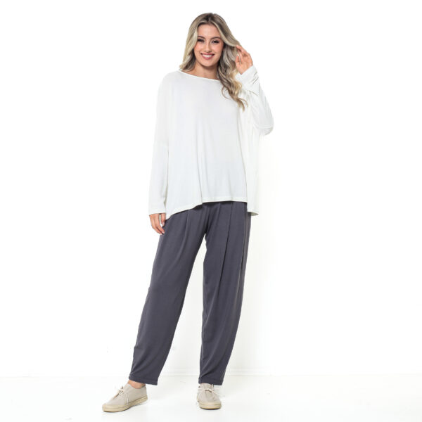 Calça Básica Feminina em Malha - Cores - Imagem 7
