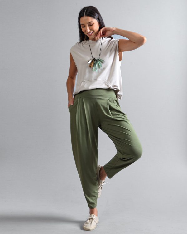 Calça Básica Feminina em Malha - Cores - Imagem 1