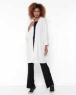 Kimono em Malha Recortes e com Bolsos - Imagem 8