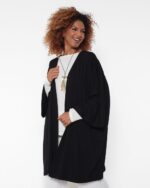 Kimono em Malha Recortes e com Bolsos - Imagem 4