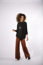 Blusa Diagonal Feminina em Malha Lisa - Cores - Imagem 9