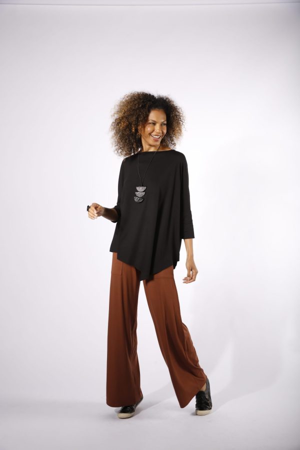 Blusa Diagonal Feminina em Malha Lisa - Cores - Imagem 9