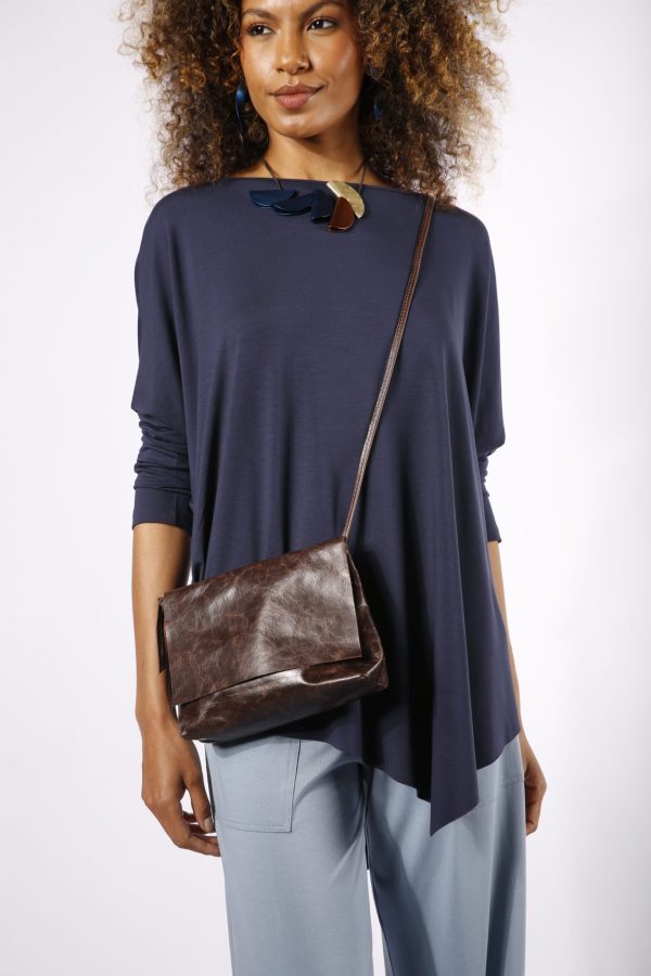 Blusa Feminina Diagonal em Malha Manga Longa - Cores - Imagem 7
