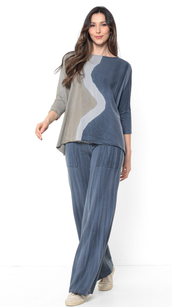 Conjunto Estampado Malha - Cinza