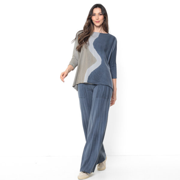 Conjunto Estampado Malha - Cinza - Imagem 1
