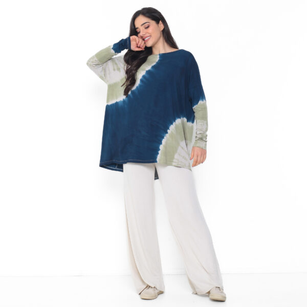 Blusa em Malha Estampada - Tie Dye - Imagem 1