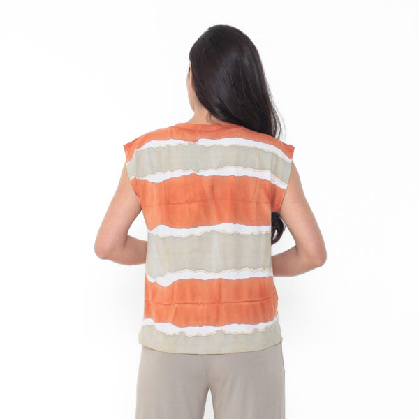 Blusa Feminina em Malha Decote V - Tie Dye - Imagem 4