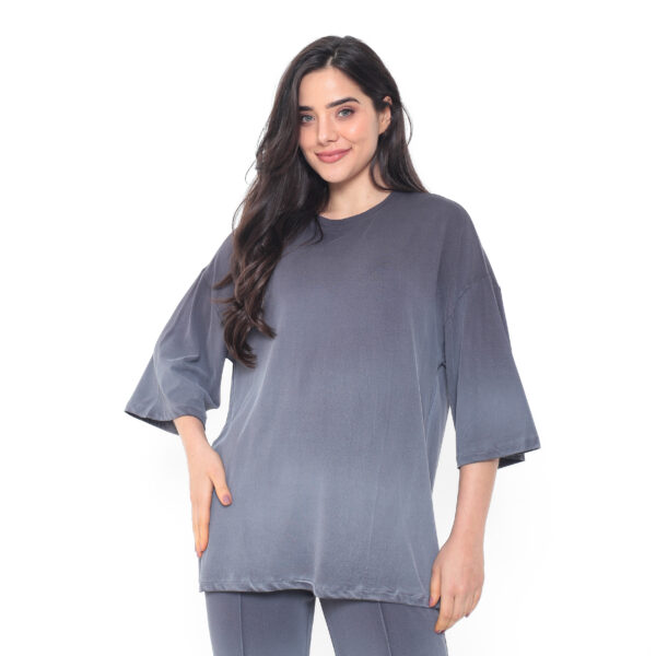 Conjunto Feminino em Malha Estonada - Chumbo - Imagem 2