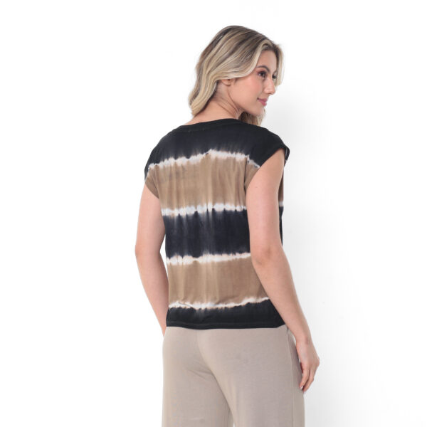 Blusa em Malha Estampada - Bicolor - Imagem 5