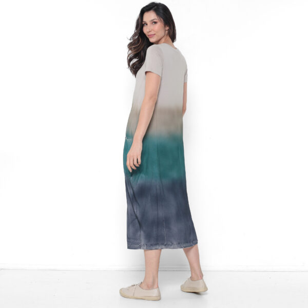 Vestido em Malha Estampado - Areia - Imagem 6