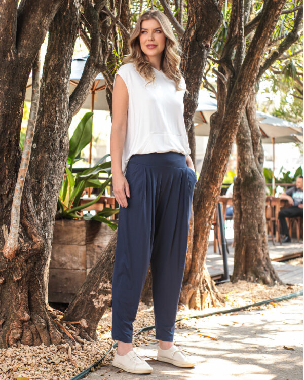 Calça Básica Feminina em Malha - Cores - Imagem 5