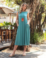 Vestido sem Manga Liso em Malha - Street - Imagem 9