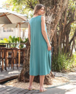 Vestido sem Manga Liso em Malha - Street - Imagem 11