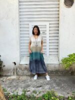 Vestido em Malha Estampado - Areia - Imagem 3
