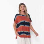 Blusa Feminina em Malha Tie Dye - Terra - Imagem 3