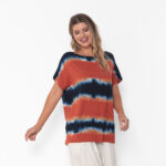 Blusa Feminina em Malha Tie Dye - Terra - Imagem 4