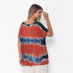 Blusa Feminina em Malha Tie Dye - Terra - Imagem 5