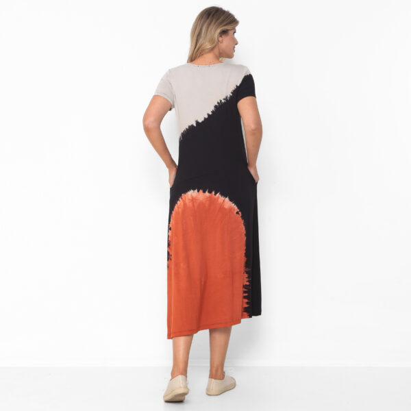 Vestido em Malha Estampado - Preto - Imagem 5