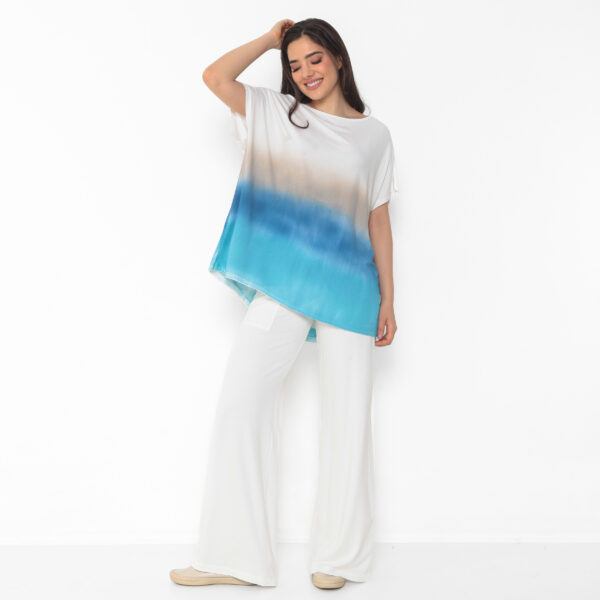 Blusa Feminina em Malha Estampada - Off - Imagem 4