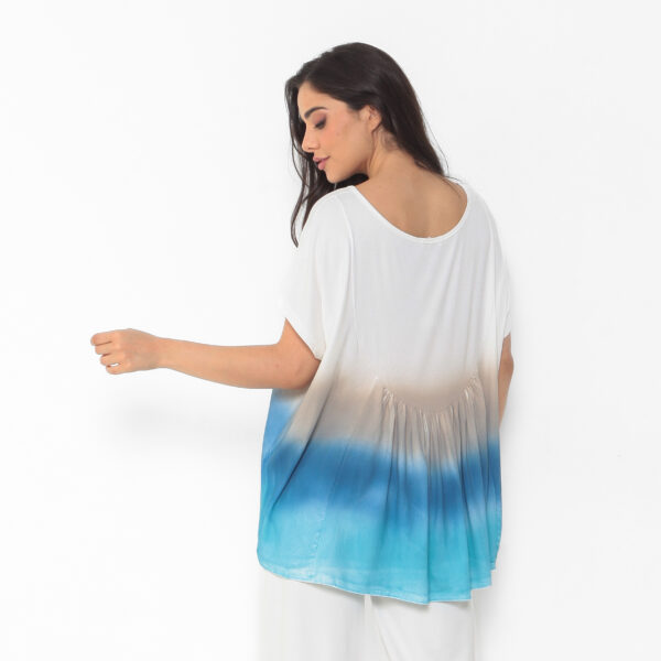 Blusa Feminina em Malha Estampada - Off - Imagem 5
