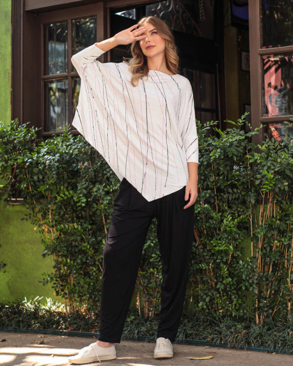 Blusa Estampada Feminina em Malha - Off - Imagem 2