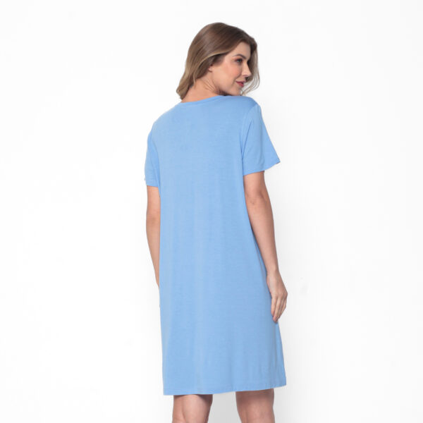 Sleep Wear em Malha Estampado - Azul Bebe - Imagem 5