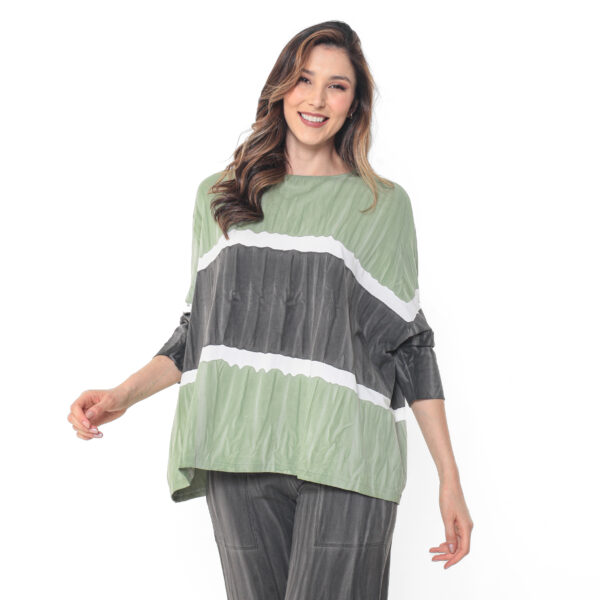 Conjunto Estampado Tie Dye em Malha - Bicolor - Imagem 2