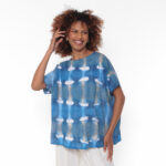 Blusa Feminina Em Malha Estampada - Xadrez - Imagem 2