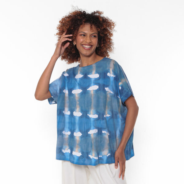 Blusa Feminina Em Malha Estampada - Xadrez - Imagem 2