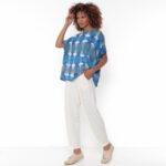Blusa Feminina Em Malha Estampada - Xadrez - Imagem 3