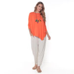 Blusa Diagonal Feminina em Malha Lisa - Cores - Imagem 5