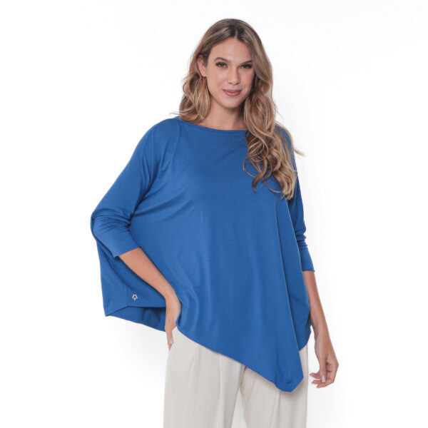 Blusa Diagonal Feminina em Malha Lisa - Imagem 12