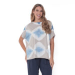 Blusa Feminina Em Malha Estampada - Tie Dye