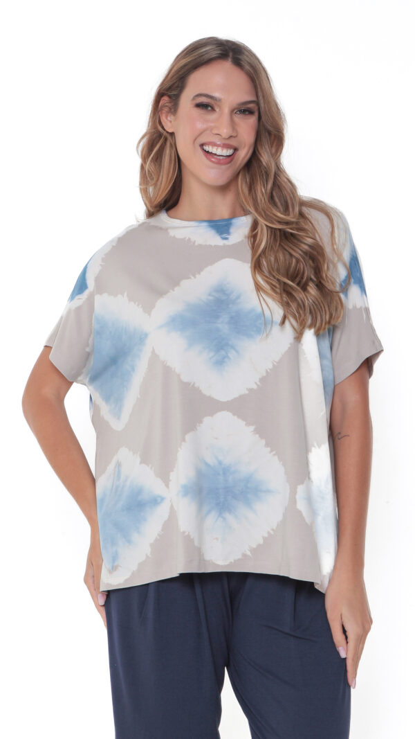 Blusa Feminina Em Malha Estampada - Tie Dye