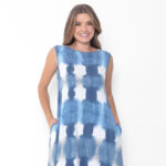 Vestido em Malha Estampado Tie Dye - Azul - Imagem 2