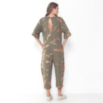 Macacão Feminino Em Malha Estampado - Oliva - Imagem 7