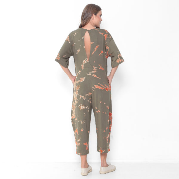Macacão Feminino Em Malha Estampado - Oliva - Imagem 7