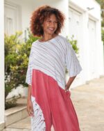 Macacão Feminino Em Malha Estampado - Branco - Imagem 6