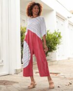 Macacão Feminino Em Malha Estampado - Branco - Imagem 3