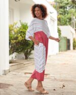 Macacão Feminino Em Malha Estampado - Branco - Imagem 5