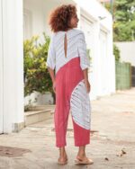 Macacão Feminino Em Malha Estampado - Branco - Imagem 7