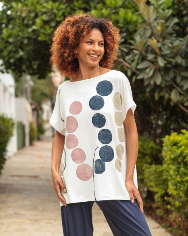 Blusa Feminina Em Malha Estampada - Imagem 4