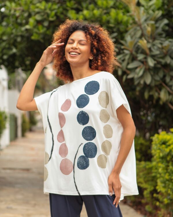 Blusa Feminina Em Malha Estampada - Imagem 3