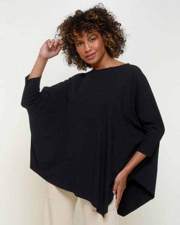 Blusa Diagonal Feminina em Malha Lisa - Imagem 4