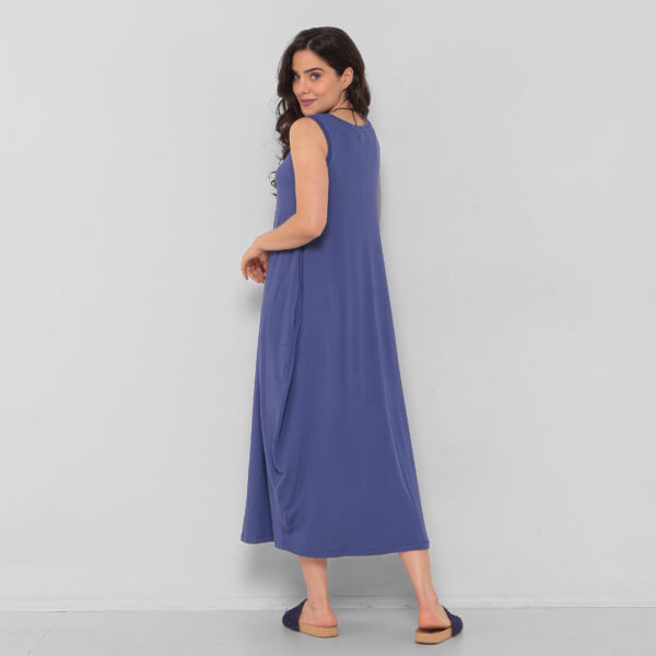 Vestido Em Malha Sem Mangas Com Bolsos - Imagem 5