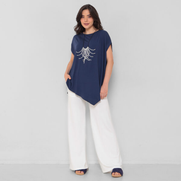 Blusa Feminina Em Malha Mangas Curtas - Imagem 23