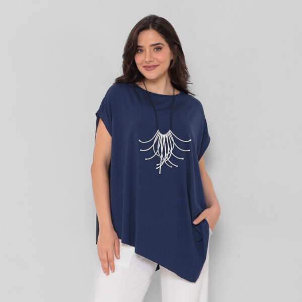 Blusa Feminina Em Malha Mangas Curtas - Imagem 24
